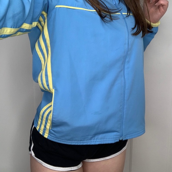 ADIDAS BABY BLUE AND YELLOW TRACK JACKET - Picture 4 of 10